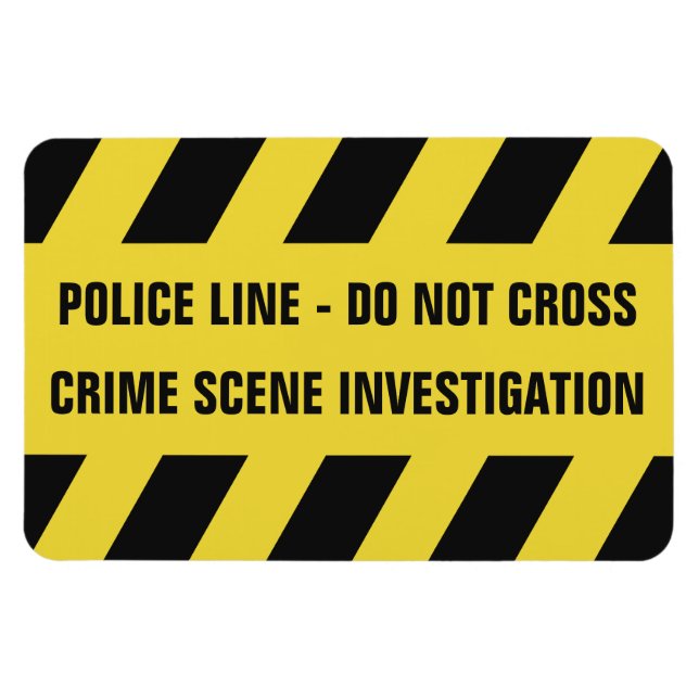 Imitats Police Line benutzerdefinierter Textmagnet Magnet (Horizontal)