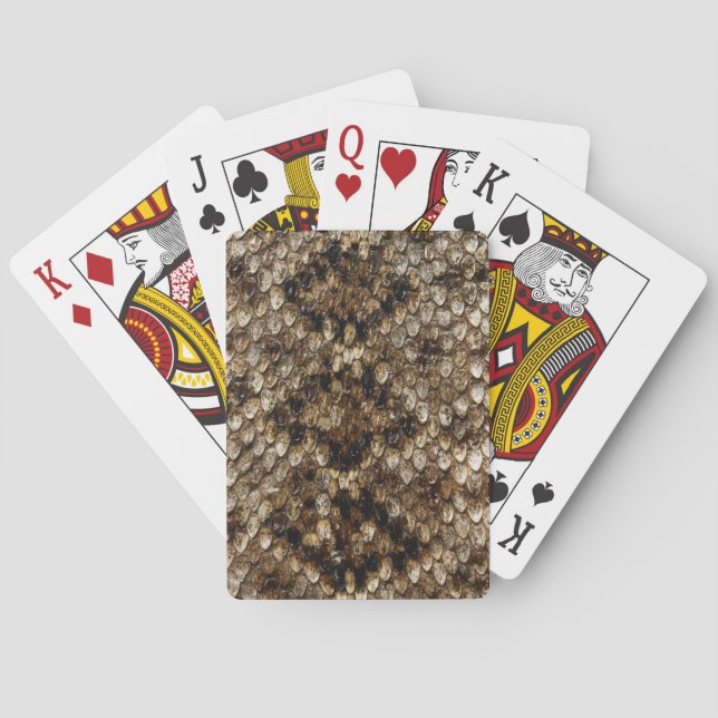 Imitats Rattlesnake Snakeskin Spielkarten (Rückseite)