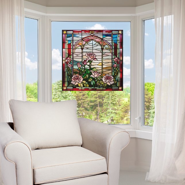Imitats Rose Garden aus Glas Fensteraufkleber (Von Creator hochgeladen)