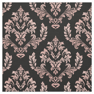 Imitats Rose Gold Damask Stoff