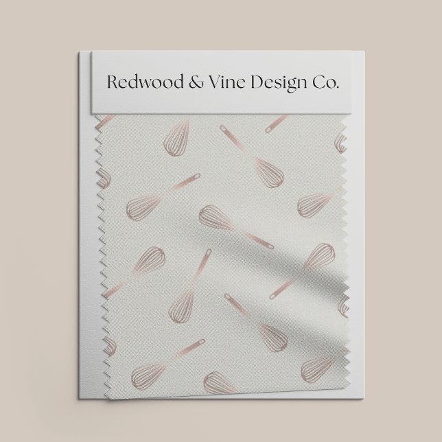 Imitats Rose Gold & Elfenbeinküche Muster Whisk Stoff (Von Creator hochgeladen)