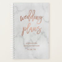 Imitats Rose Gold-Script auf Marble | Hochzeitspla