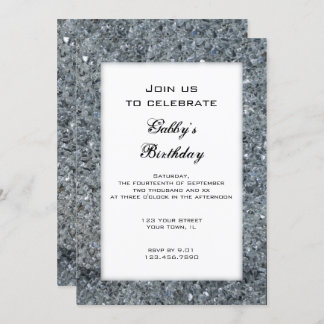 Imitats Sparkle Geburtstagsparty Einladung