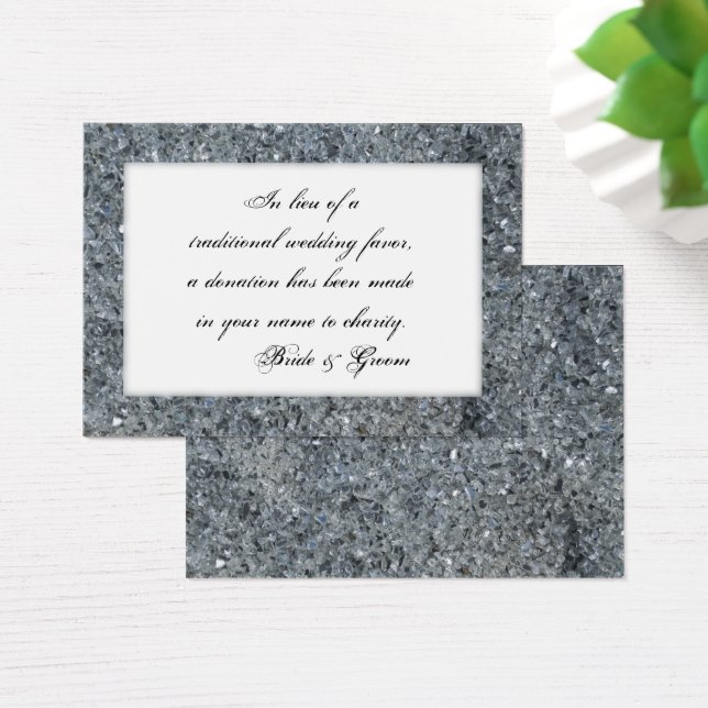 Imitats Sparkle Wedding Wohltätigkeit Fevor Card (Schreibtisch)