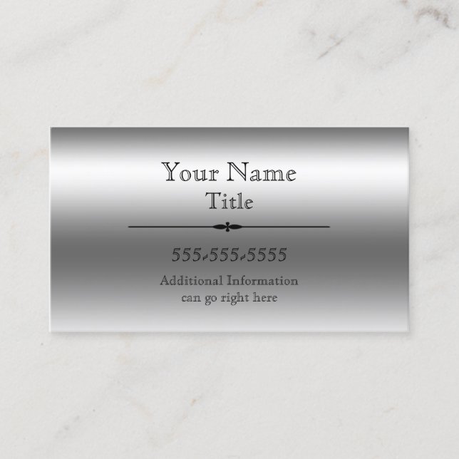 Imitats Steel Business Cards Visitenkarte (Vorderseite)