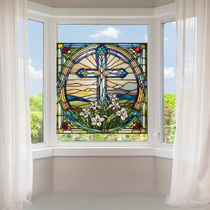 Imitats verklebte Gläser Weihnachtsweih Strumpf Gr Fensteraufkleber