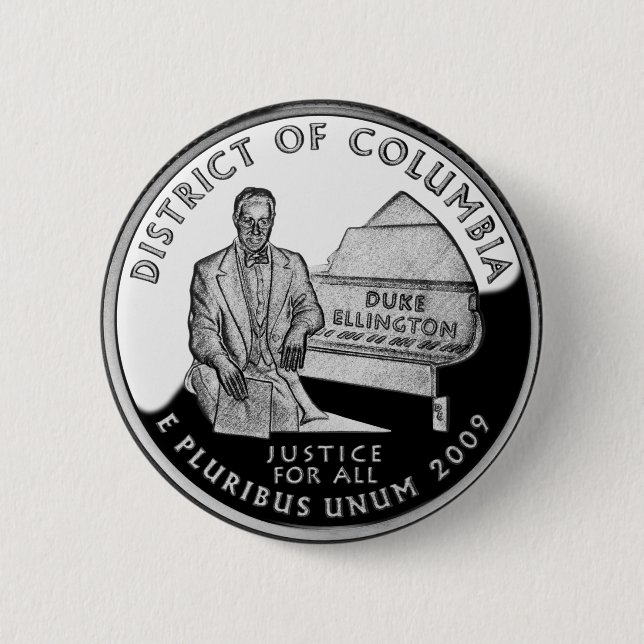 Imitats Washington District of Columbia Quarter Button (Vorderseite)