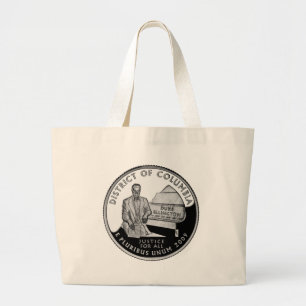 Imitats Washington District of Columbia Quarter Jumbo Stoffbeutel