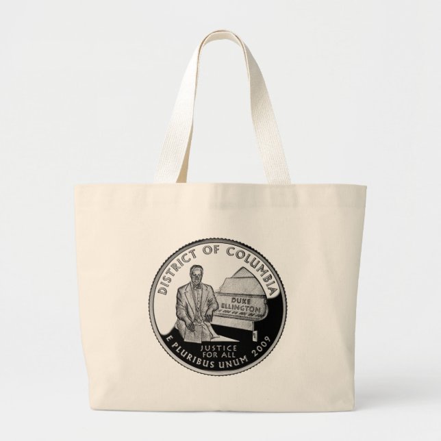 Imitats Washington District of Columbia Quarter Jumbo Stoffbeutel (Vorne)