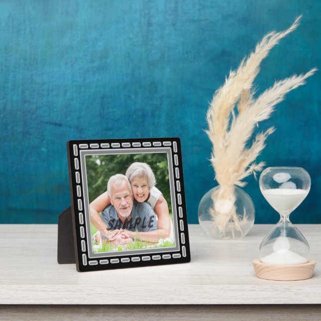 Imitats Zinnsilber-Jubiläumsfoto-Vorlage Fotoplatte (InSitu)