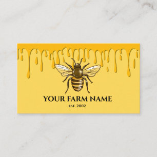 Imker Apiarist Bee Farm Honeybies Honeycomb Visitenkarte