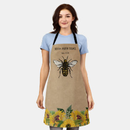 Imker Apiarist Beer Honigbienen Honeycomb T Schürze