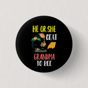 Imker Art Great Oma to Bee 2 Button