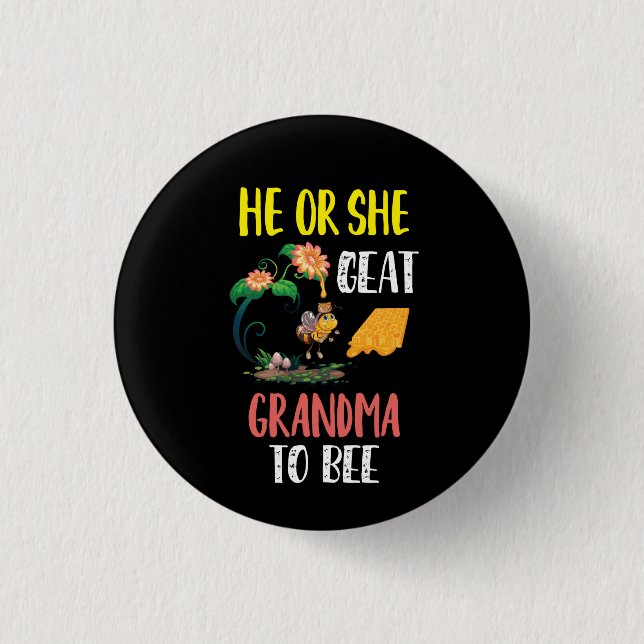 Imker Art Great Oma to Bee 2 Button (Vorderseite)