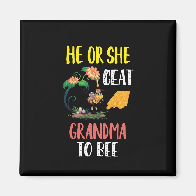 Imker Art Great Oma to Bee 2 Magnet (Vorne)