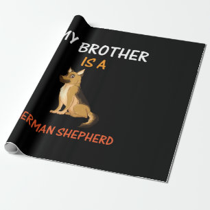 Imker Art Mein Bruder ist ein deutscher Hirte Geschenkpapier
