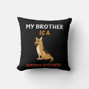 Imker Art Mein Bruder ist ein deutscher Hirte Kissen