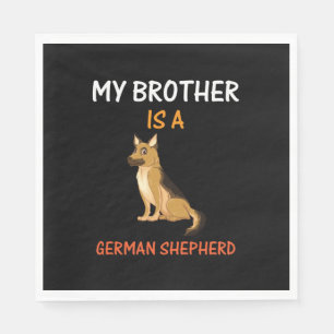 Imker Art Mein Bruder ist ein deutscher Hirte Serviette