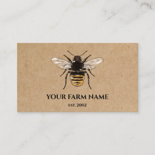 Imker Bienenzüchter Bienenfarm Honigbienen Bienens Visitenkarte