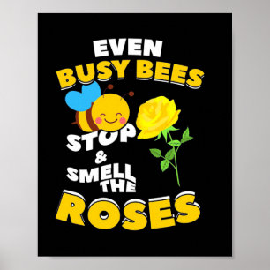 Imker-Geschenk   Auch fleißige Bienen Poster