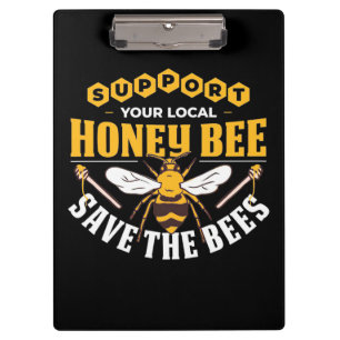 Imker-Geschenk Honigbiene Retten Sie Die Bienen Klemmbrett