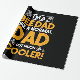 Imker-Geschenk Ich bin ein Bienen-Vater Geschenkpapier