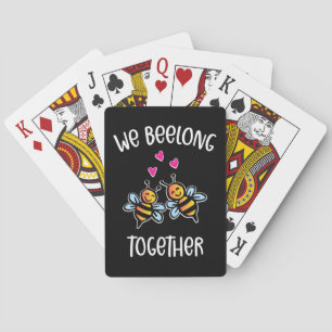 Imker-Geschenk   Imker Wir gehören zusammen Spielkarten