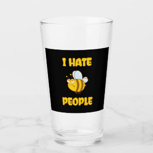 Imker Ich hasse Leute Glas
