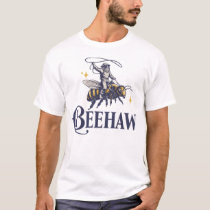 Imker Lustige Biene Cowboy Bienenstock T-Shirt