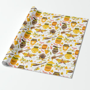 Imker Muster Geschenkpapier