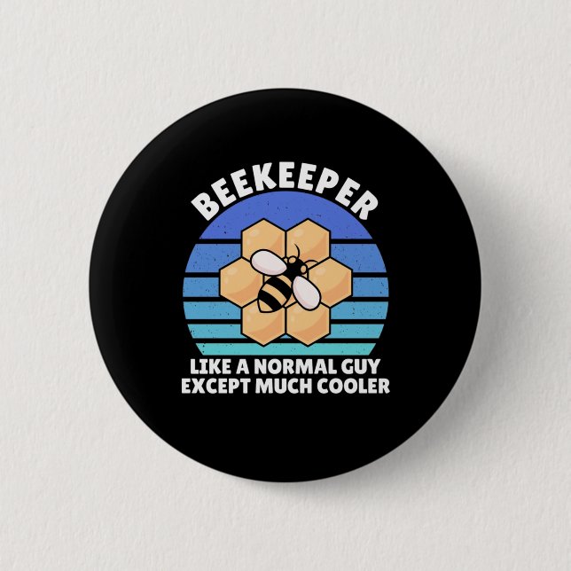 Imker Retro Vintag Button (Vorderseite)