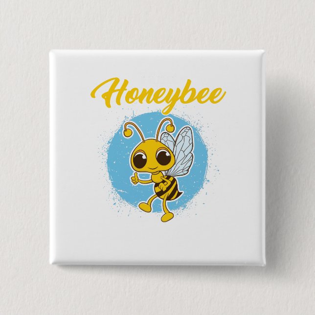 Imker-Team-Honigbienen-Imker-Geschenk Button (Vorderseite)