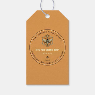 Imkerei Bienenstock Logo Design Honig  Geschenkanhänger