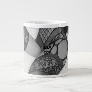 IMLA 007 Schwarz-Weiß-Tasse Jumbo-Tasse