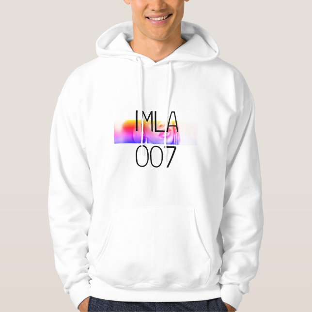 IMLA 007. Sweat - shirt à capuche aux lèvres (Devant)