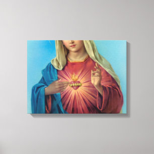 Immaculate Heart Of Mary Leinwanddruck
