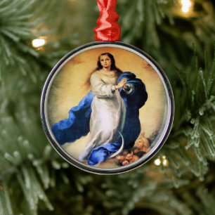 Immakkulieren der Konzeption Gold Ornament Aus Metall
