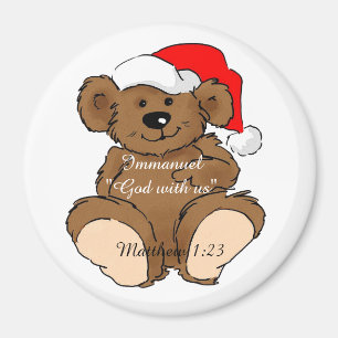 Immanuel Gott mit uns Teddy Customize es Magnet