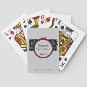 Immanuel Gott mit uns Weihnachten Spielkarten