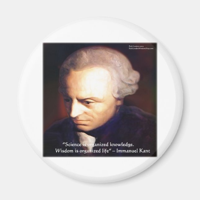 Immanuel Kant Science VS Wissensziffer Geschenke Magnet (Vorne)