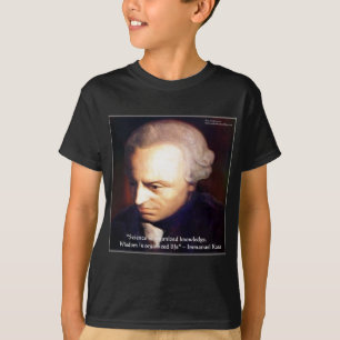 Immanuel Kant Wissenschaft Vs Wissen Zitat Geschen T-Shirt