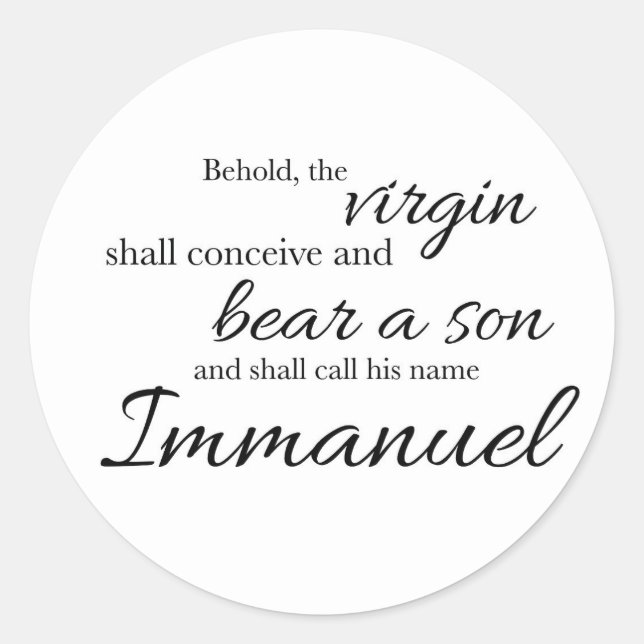 Immanuel Sticker (Vorderseite)