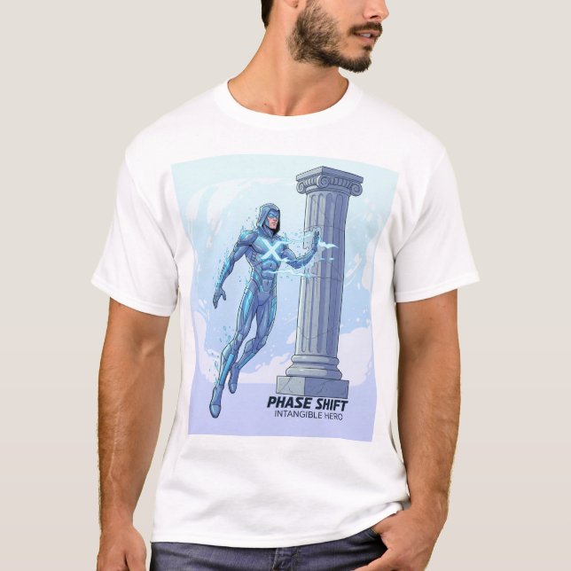 ✨ Immaterieller Held - Futuristischer Superhero T  T-Shirt (Vorderseite)