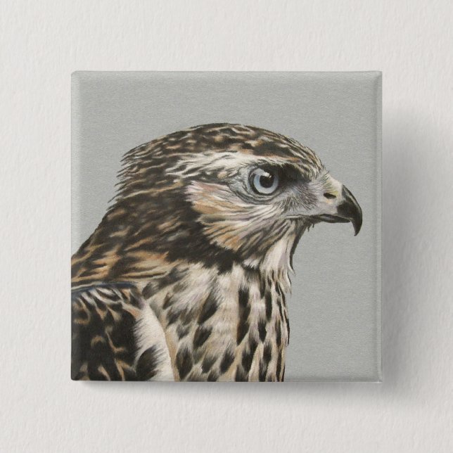 Immature Goshawk Button (Vorderseite)