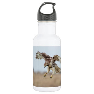 Immature Red Tail Hawk Hovering Edelstahlflasche