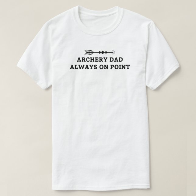 Immer an Punkt | Archery Vater T-Shirt (Design vorne)