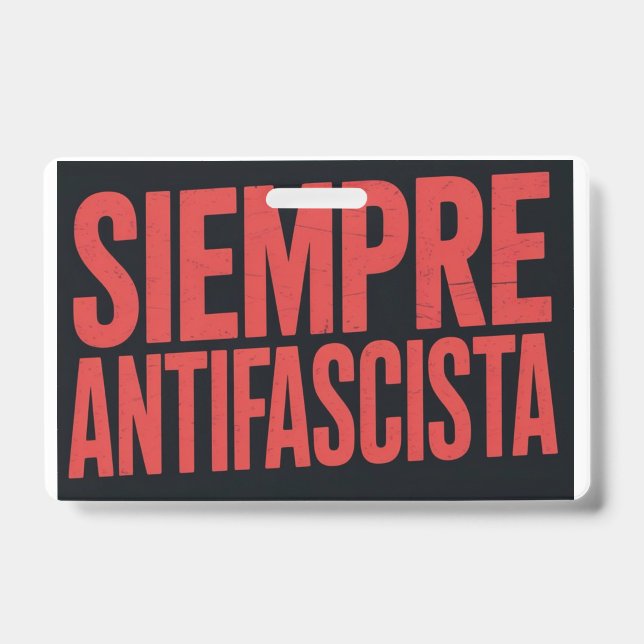 Immer Antifaschistisch Ausweis (Vorderseite)