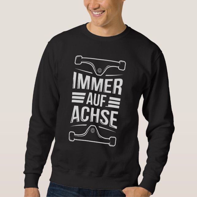 Immer auf Achsenbahnsteig für Langboote Sweatshirt (Vorderseite)
