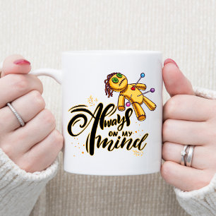 Immer auf meinem Kopf Funny Halloween Voodoo Doll Kaffeetasse