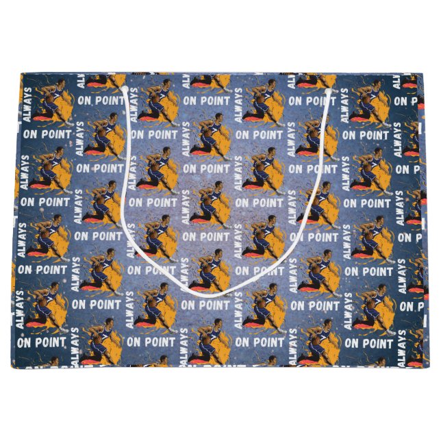 Immer auf Point Basketball Große Geschenktüte (Vorderseite)